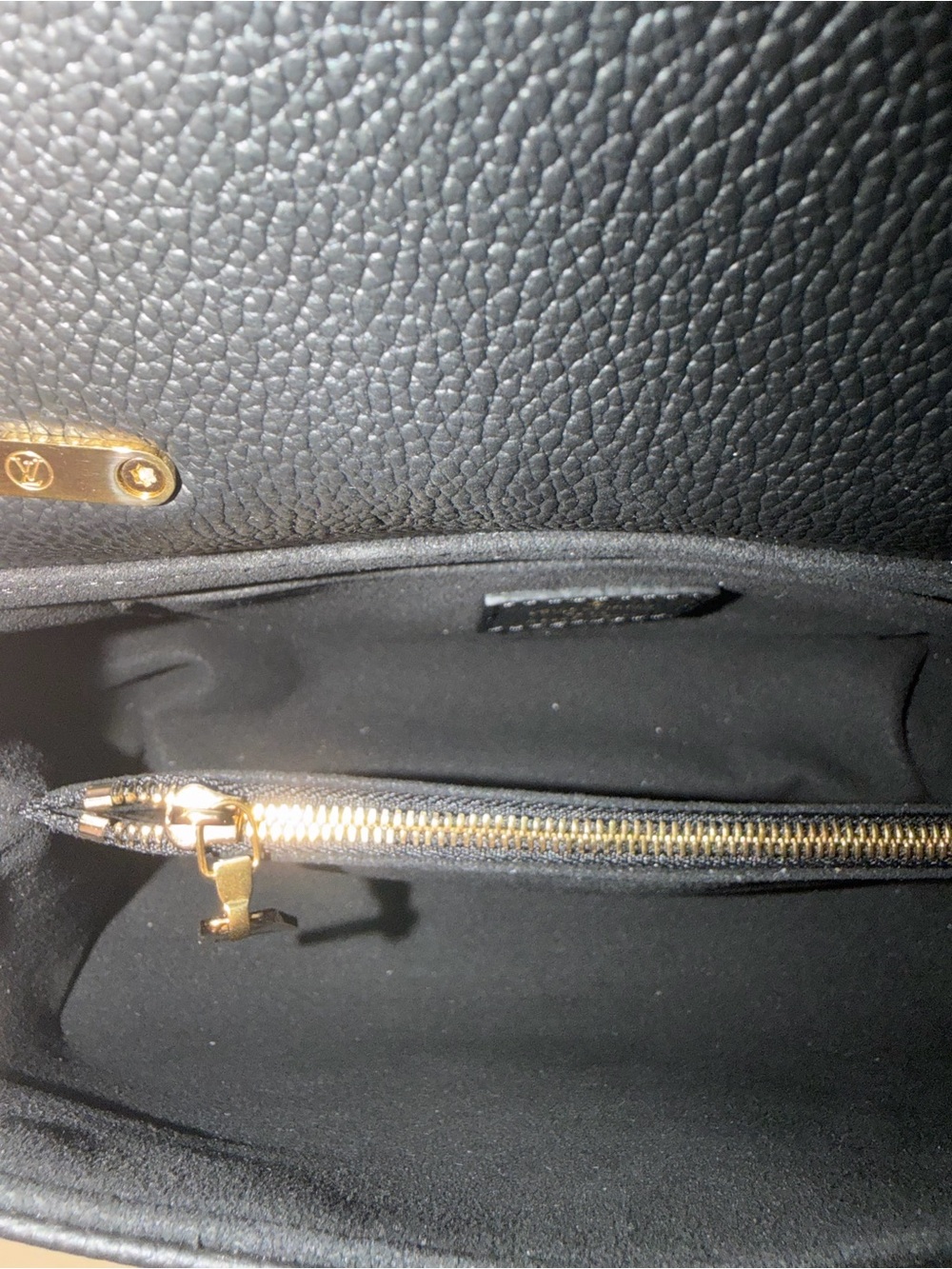 Louis Vuitton Madeleine BB Black Monogram Empreinte Leather Top Handle Bag Strap - Picture 7 of 10